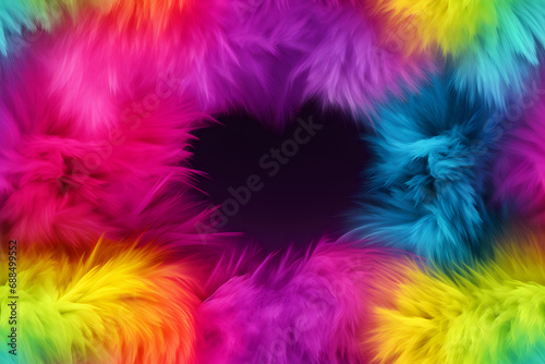 Wallpaper Mural Flamboyant rainbow LGBT colored background of fake fur. LGBTQ flag. Torontodigital.ca