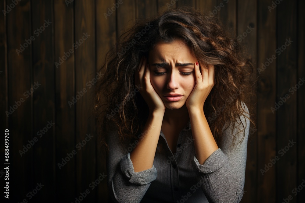 woman with anxiety disorder woman with anxiety disorder