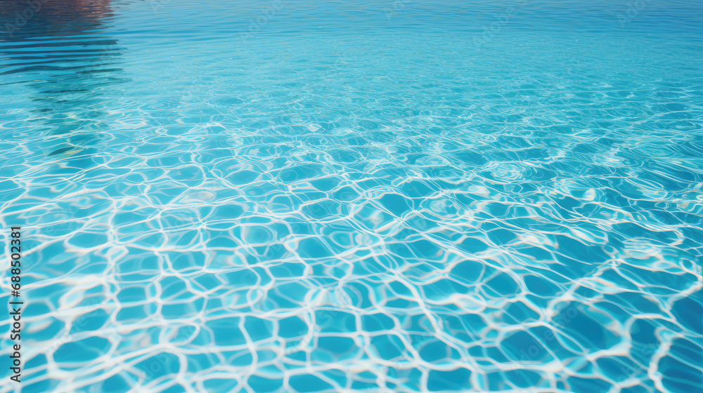 Sparkling pool radiant sun azure tiles