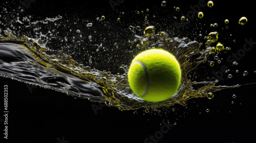 Tennis ball in high-speed dynamic court © javier