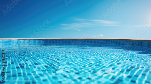 Azure pool sun sparkling water vivid tiles