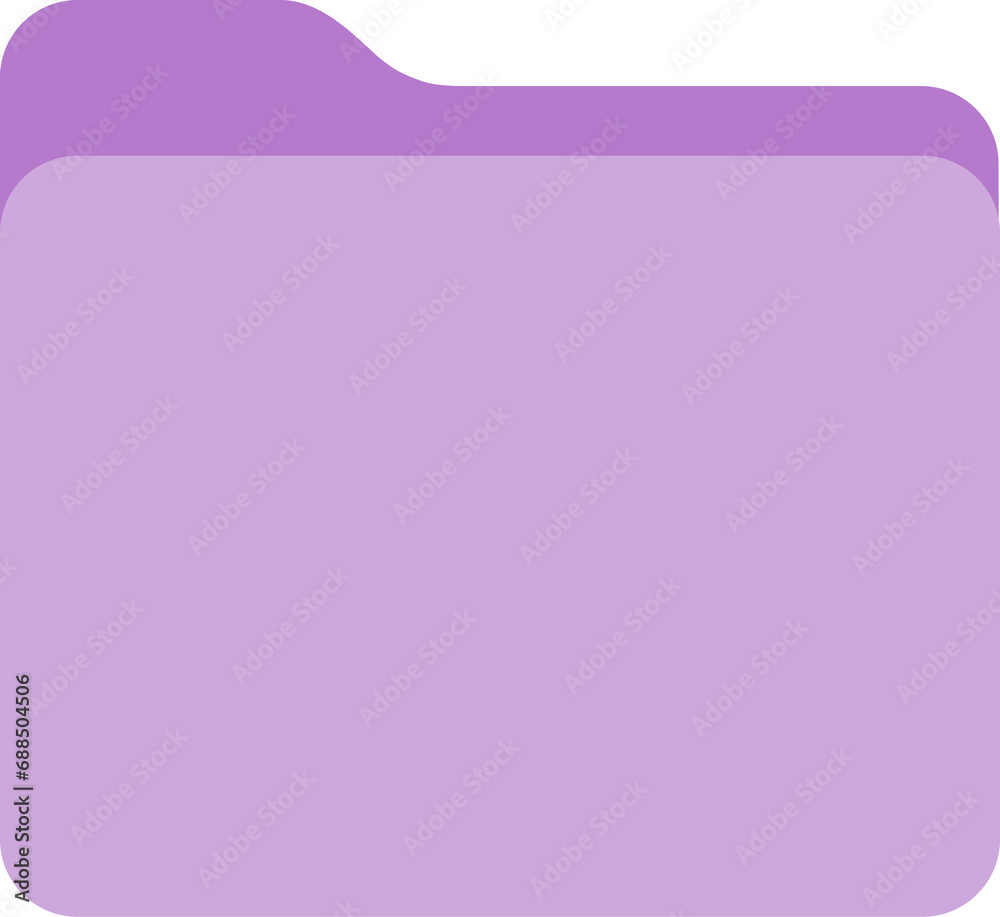 purple color flat design organizer folder icon, transparent png