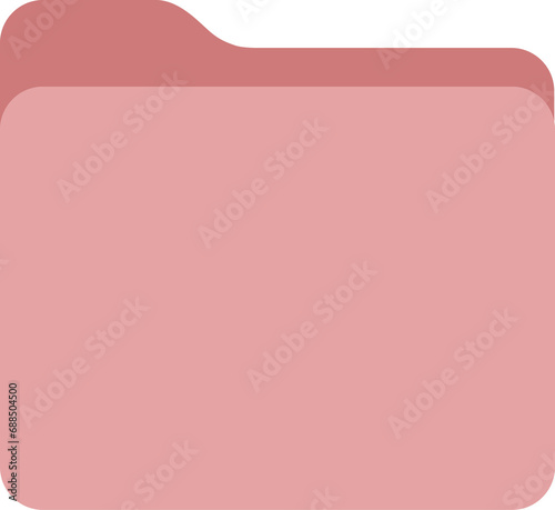 red pink color flat design organizer folder icon, transparent png