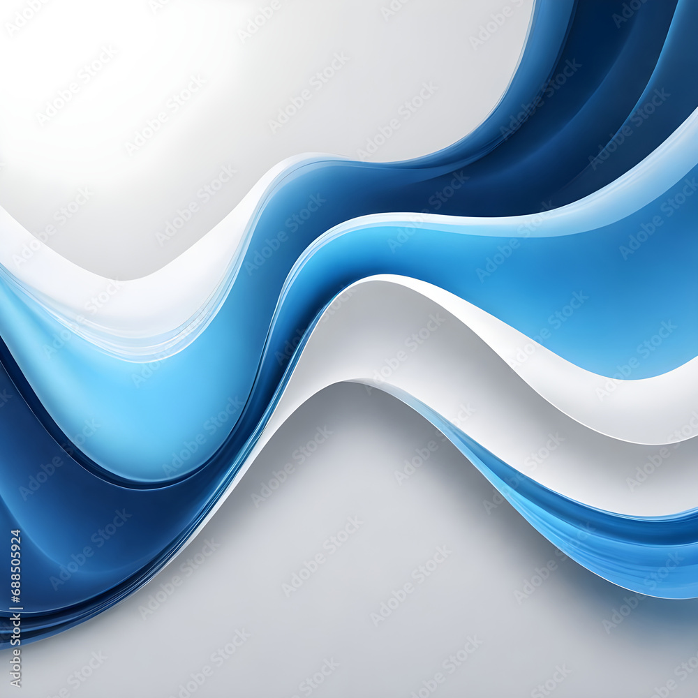Obraz premium abstract blue wave background