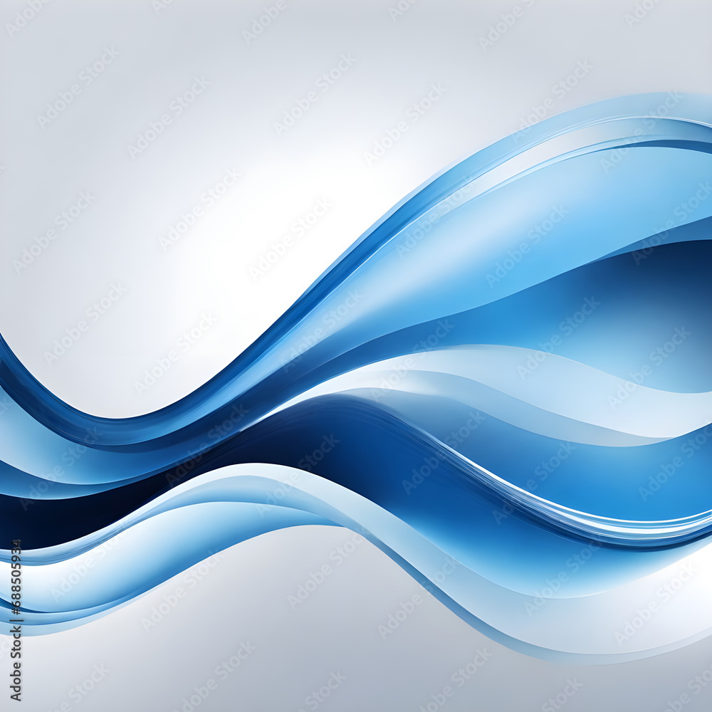 Obraz premium abstract blue wave background