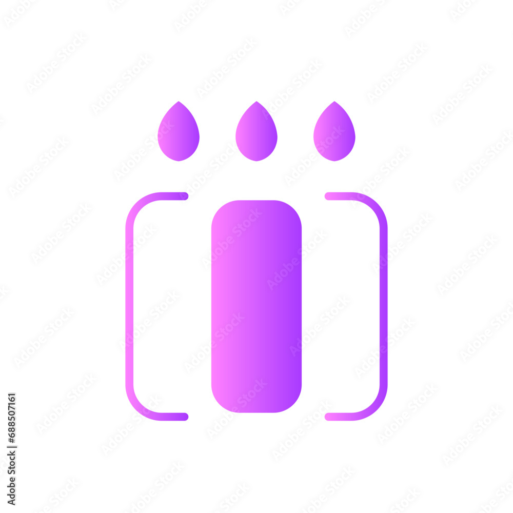 candle gradient icon