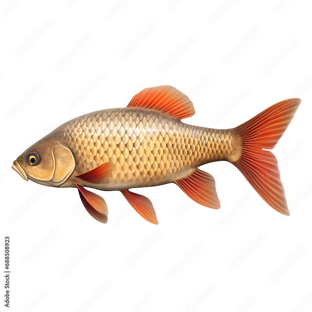 Carp isolated on transparent background