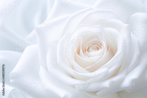 Closeup beautiful background of  white roses.  . AI Generative