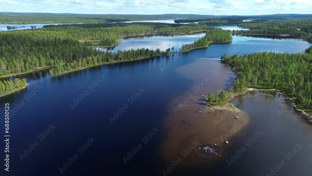 Finnish lake district, Finnische Seenplatte, Finish lake plateau, Finnland.