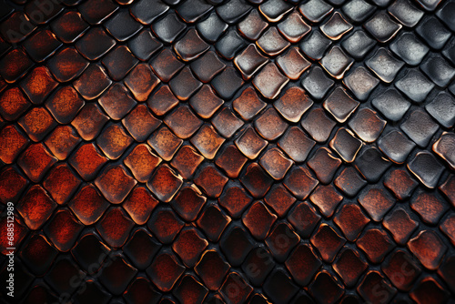 Snake skin pattern texture background close up