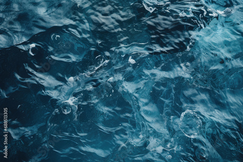 Blue ocean surface water texture background
