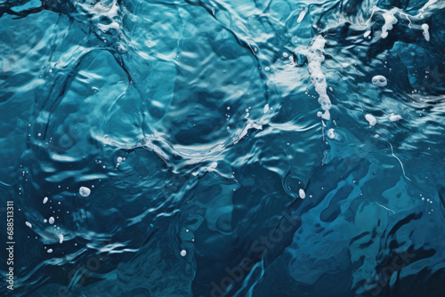 Blue ocean surface water texture background