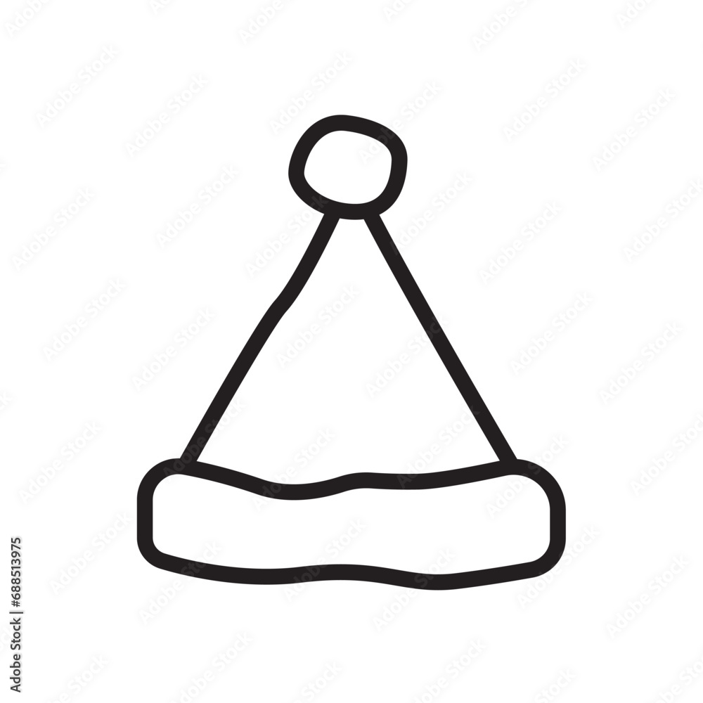 santa hat icon design vector template santa hat icon design vector template