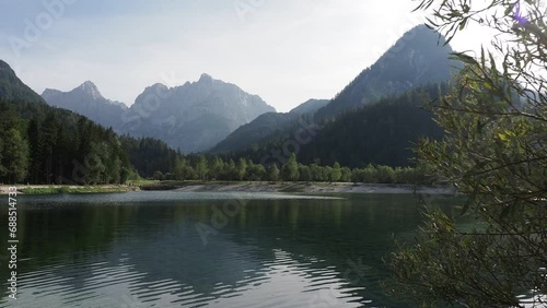 Lake Jasna in Julian Alps, Slovenia photo
