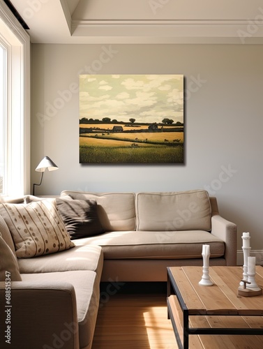 Charming Farmland: Agricultural Wall Art Celebrating the Simplicity of Rural Settings © Michael