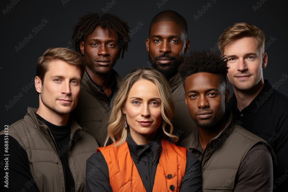 Diverse team symbolizes strength in harmony at the workplace, employee recognition images Diverse team symbolizes strength in harmony at the workplace, employee recognition images