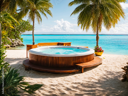 Jacuzzi on a Secluded Island © Meeza