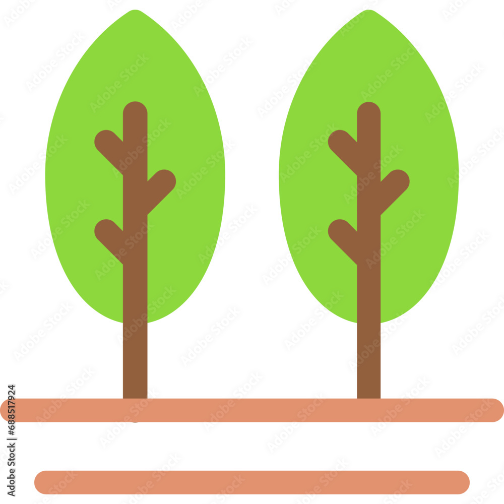 Obraz premium Trees Icon