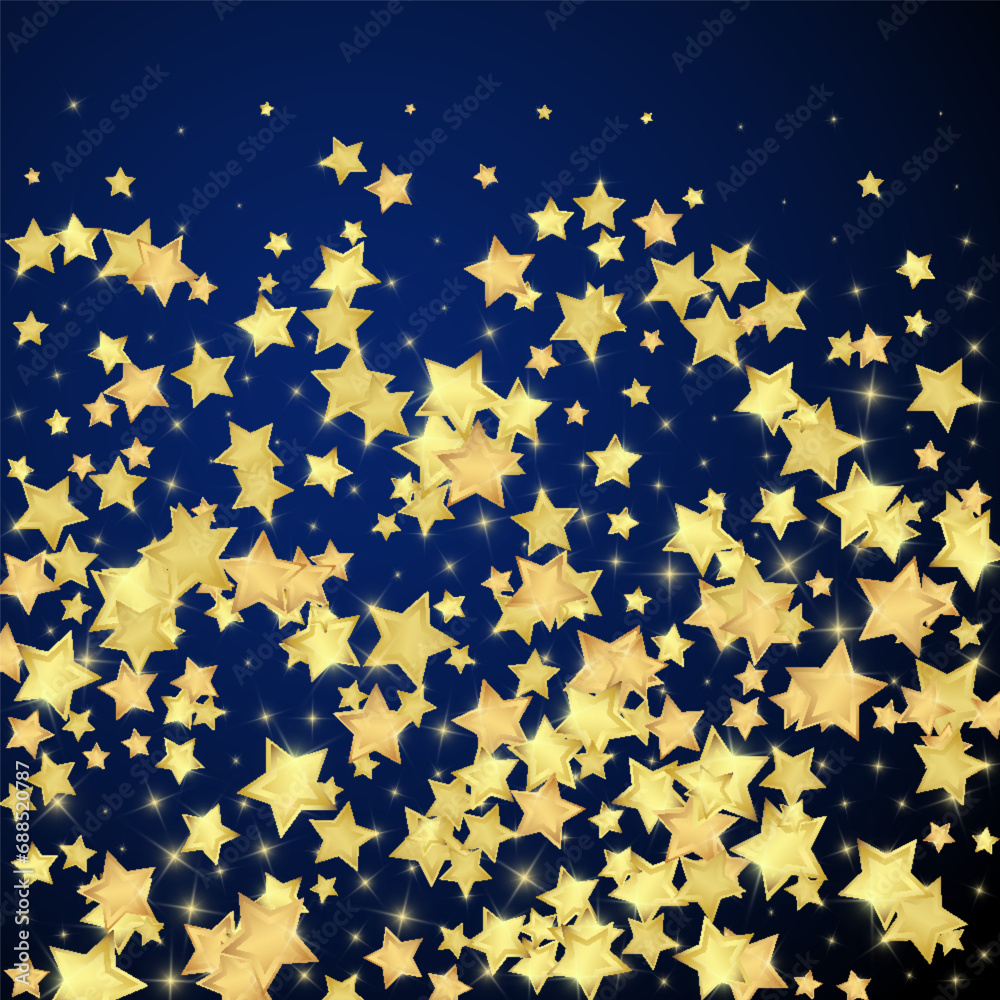 Magic stars vector overlay. Gold stars scattered Magic stars vector overlay. Gold stars scattered