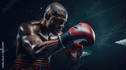 Boxer delivers precise jab © javier