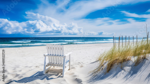 Fototapeta Naklejka Na Ścianę i Meble -  Incredible beautiful Baltic sea with white sand on the beach