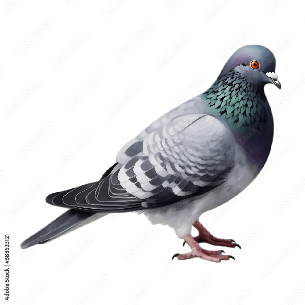 Gray dove isolated on transparent background Gray dove isolated on transparent background