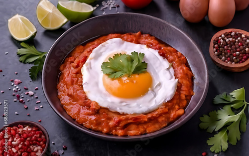 Capture the essence of Refried Beans in a mouthwatering food photography shot Generative AI