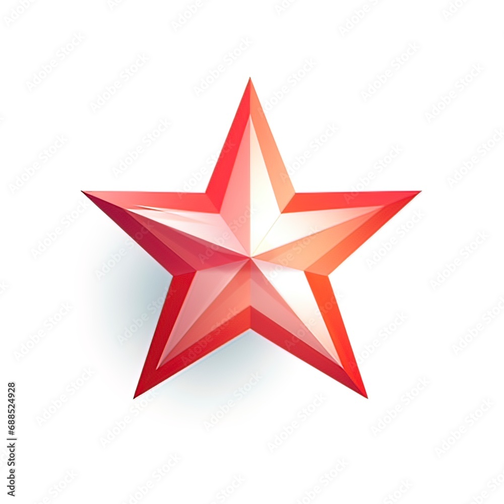 Design of modern logo featuring a star in red
on a white background-generative ai Design of modern logo featuring a star in red
on a white background-generative ai