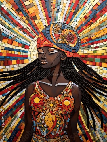 Diverse Identity: A Cultural Mosaic Wall Art Celebrating the Beauty of Multiculturalism.