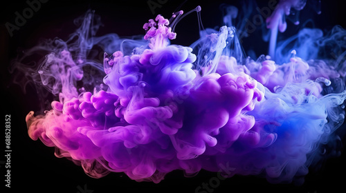 Abstract of purple and blue cloud