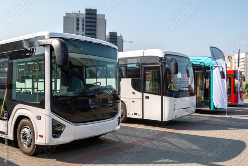 Buses at the parking lot