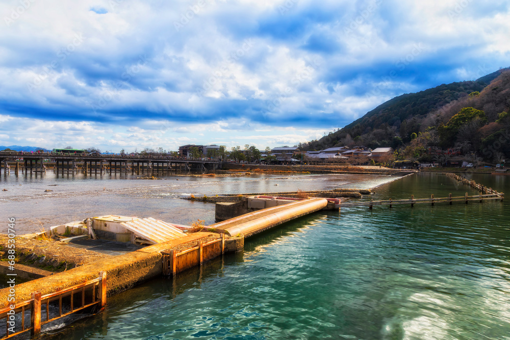 JP Arashiyama river dam