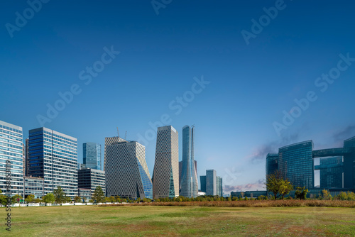 Street View of Hangzhou Qiantang North Bank Financial Center