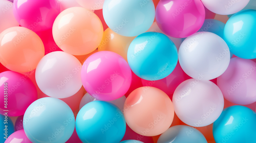colorful balloons background shiny