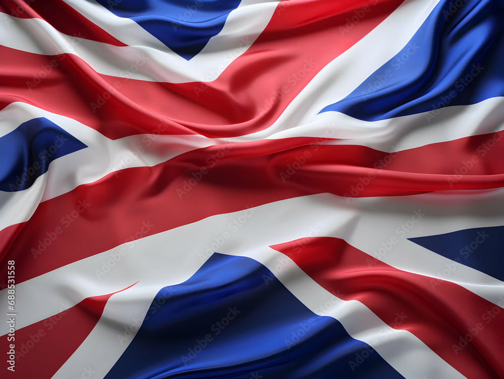 United Kingdom national flag background, UK flag weaving made by silk cloth fabric, UK background, ai generated image United Kingdom national flag background, UK flag weaving made by silk cloth fabric, UK background, ai generated image