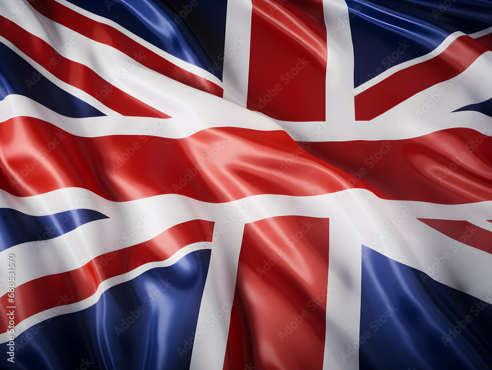 United Kingdom national flag background, UK flag weaving made by silk cloth fabric, UK background, ai generated image United Kingdom national flag background, UK flag weaving made by silk cloth fabric, UK background, ai generated image