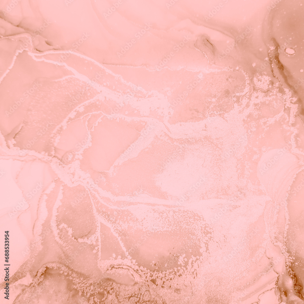 Alcohol Ink Abstract. Abstract 3d Fluid. Pink