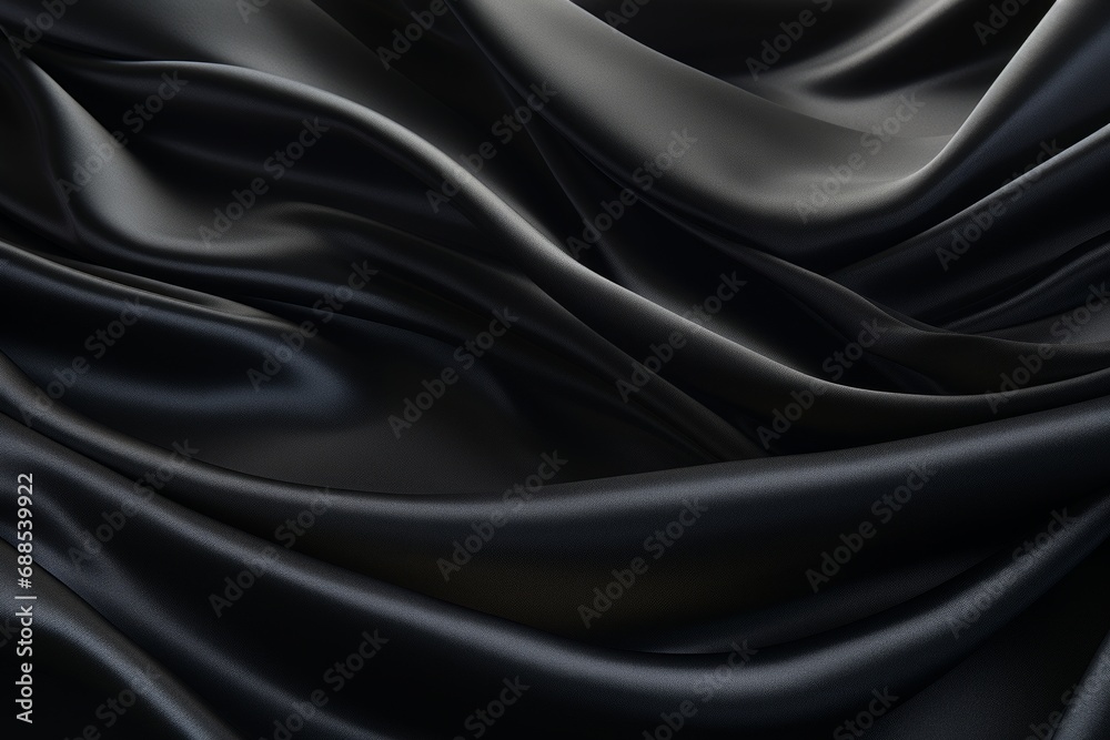 Fototapeta premium Black silk backBlack silk background cloth. High Qualityground cloth. High Quality