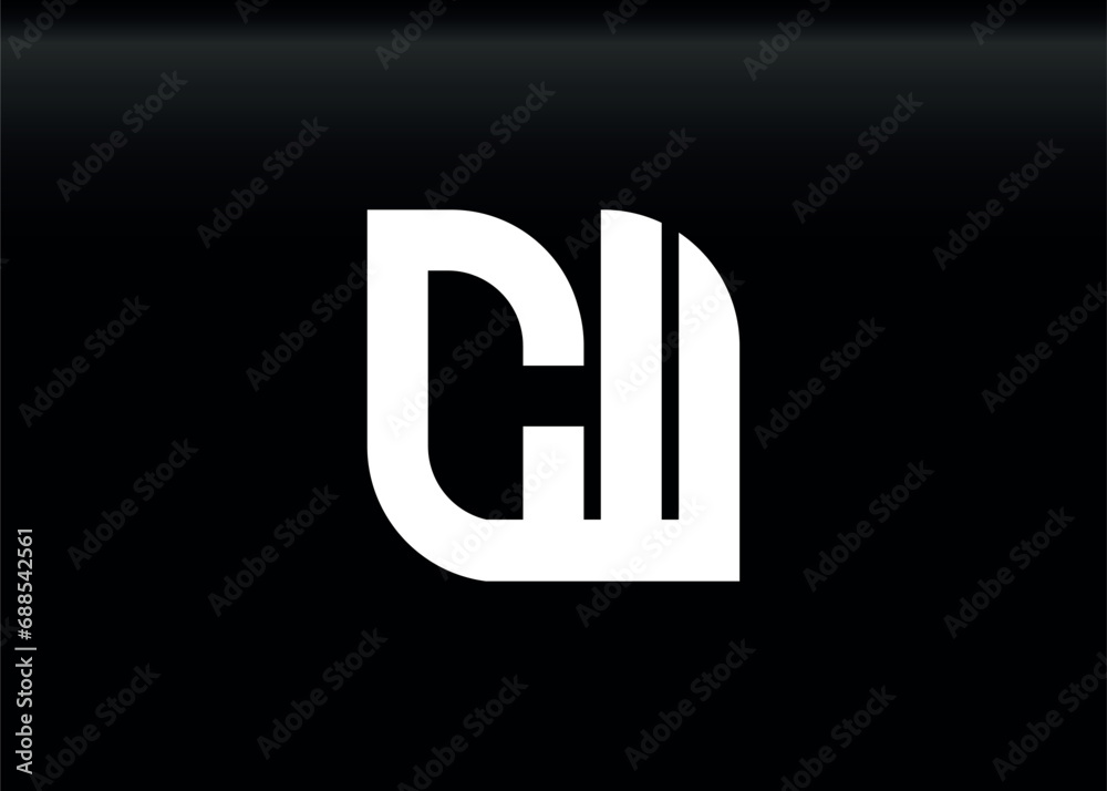 Monogram Letter CW Logo Design vector template Monogram Letter CW Logo Design vector template