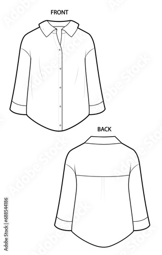 Basic Shirt Flats Illustration photo