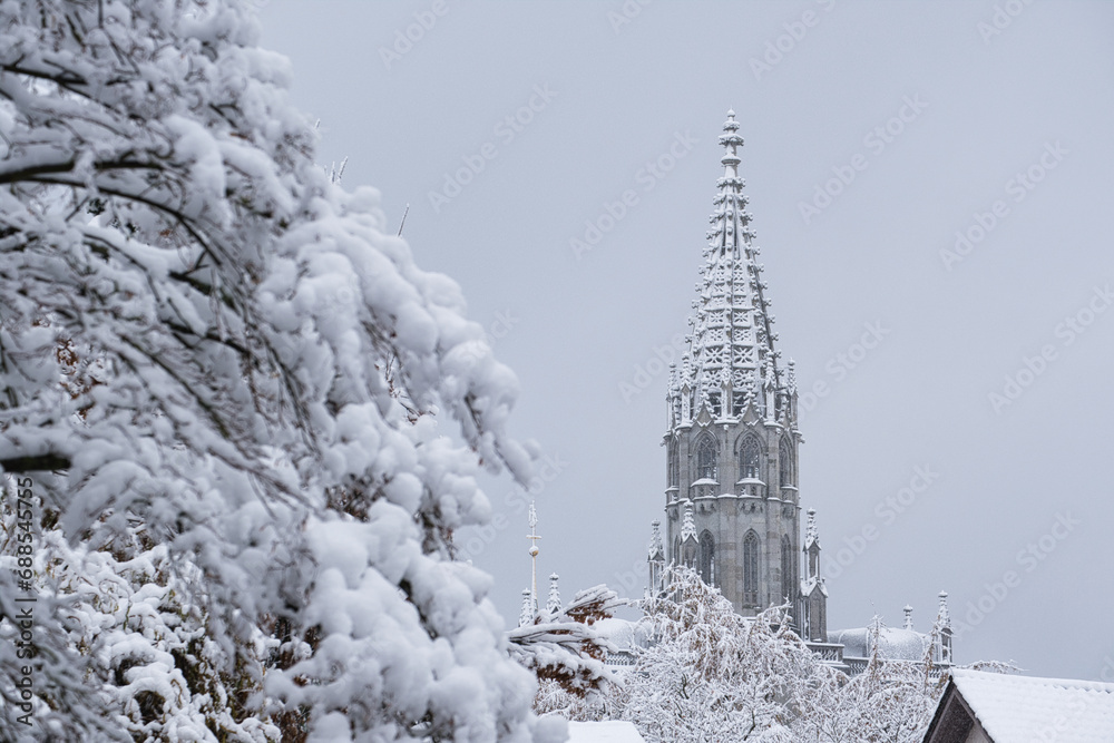 Münster in Konstanz mit Schnee