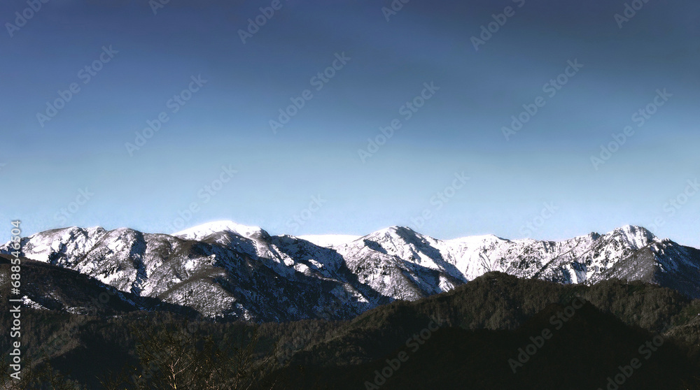 snowcapped mountains in Ajara, Caucasus