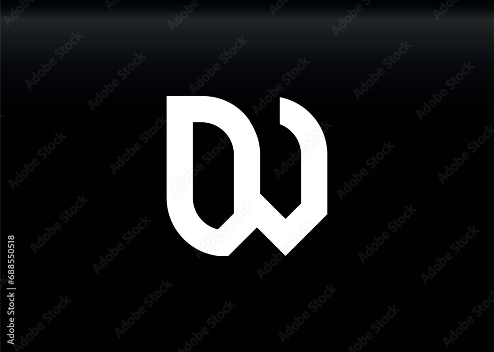 Monogram Letter DV Logo Design vector template Monogram Letter DV Logo Design vector template