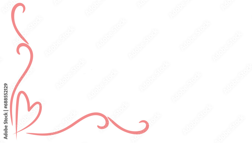 valentine card background, frame corner love heart single art valentine card background, frame corner love heart single art