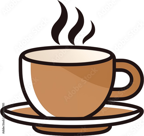 Illustration of coffee in a mug