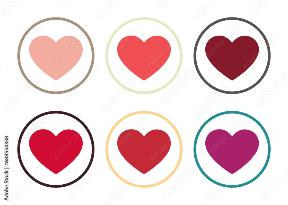 Heart icon Vector. Valentine's heart. Heart icon Graphic. Heart icon art template