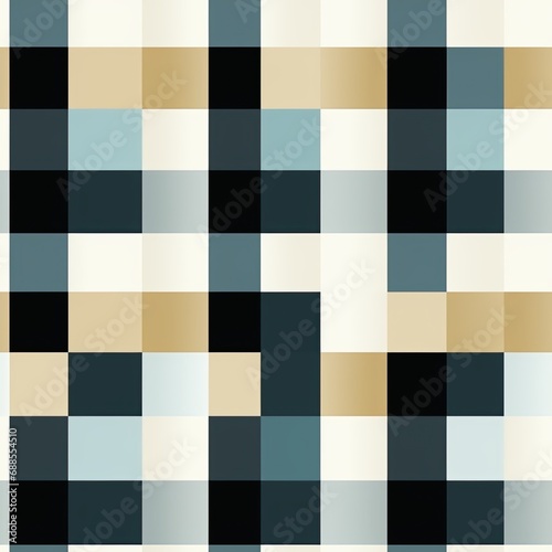 checkered seamless pattern on a black plaid shirt of tartan lumberjack on white background