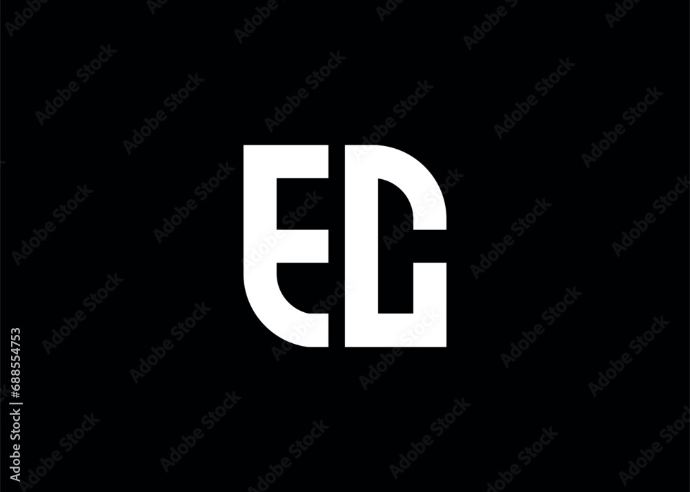 Monogram Letter EC Logo Design vector template Monogram Letter EC Logo Design vector template