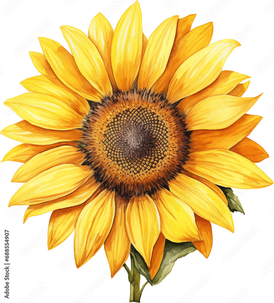 Bright sunflower illustration Bright sunflower illustration