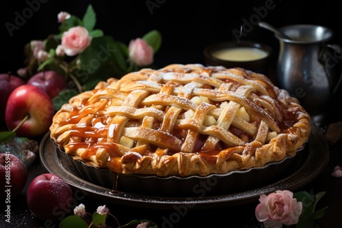 fruit pie. ai generated